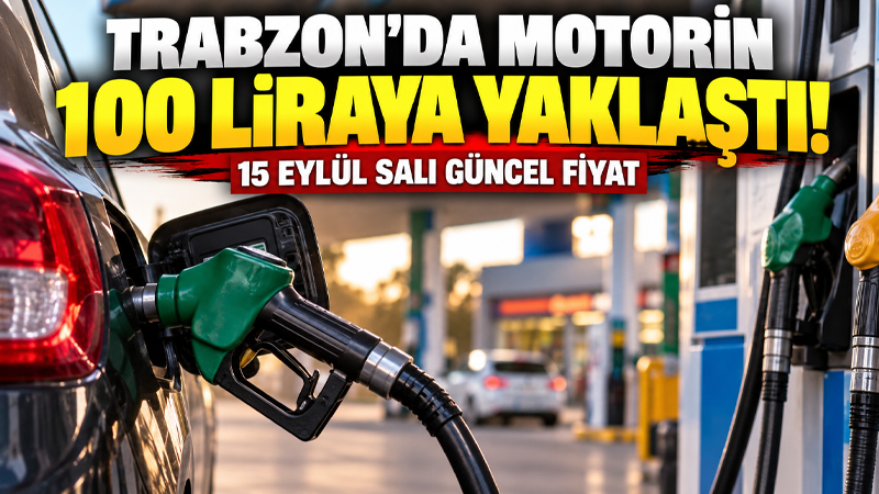 Motorine gelen yaklaşık 6,5 liralık zamla birlikte Trabzon’da litre fiyatı
