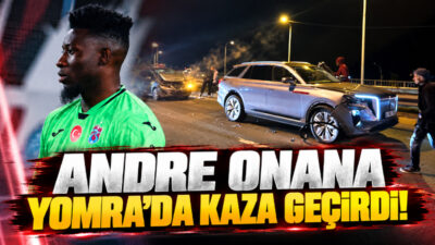 Trabzonspor'un Kamerunlu kalecisi Andre Onana, Hearts maçının ardından Yomra'da ailesiyle