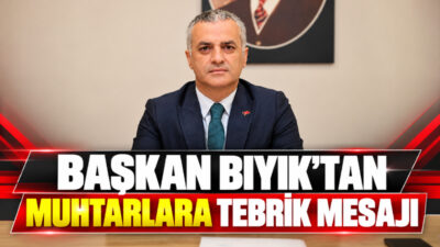Yomra Belediye Başkanı Mustafa Bıyık, 19 Ekim Muhtarlar Günü dolayısıyla