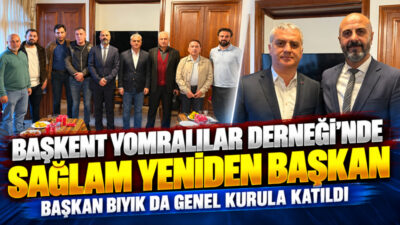 Başkent Yomralılar Derneği Genel Kurulu’nda Fatih Sağlam yeniden başkan seçilirken,