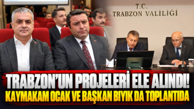 Yomra Kaymakamı Oğuzhan Ocak ve Belediye Başkanı Mustafa Bıyık, Trabzon
