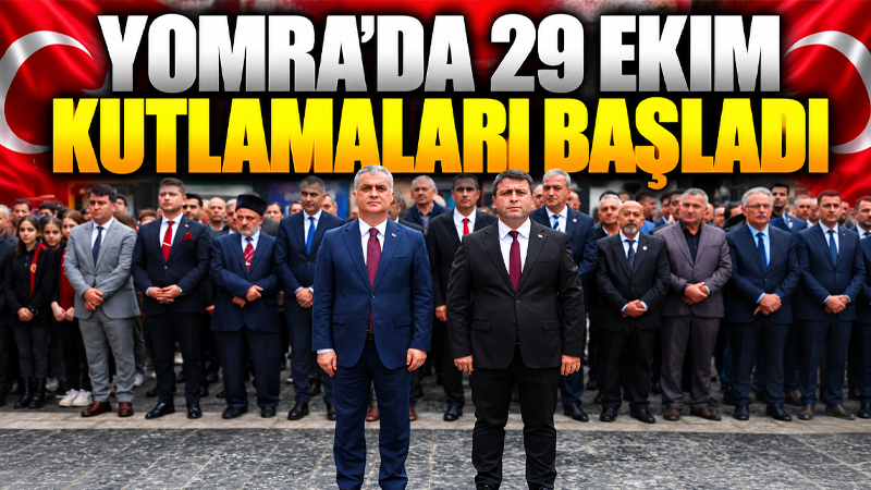 Yomra’da 29 Ekim Cumhuriyet Bayramı kutlamaları çelenk sunma töreniyle başlarken,