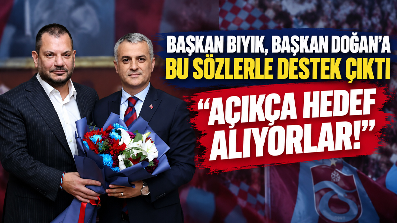 Yomra Belediye Başkanı Mustafa Bıyık, son günlerde hedef alındığını belirttiği
