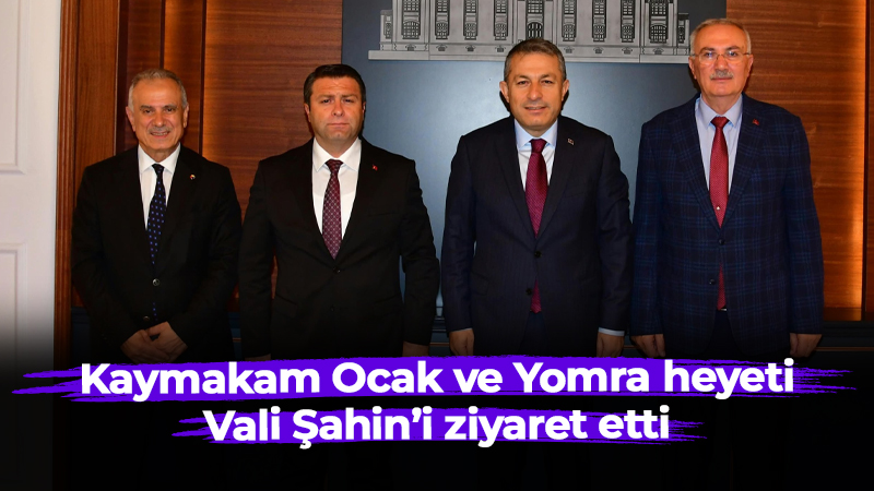 Yomra Kaymakamı Oğuzhan Ocak ile Yomra Vakfı Başkanı Selçuk İskender