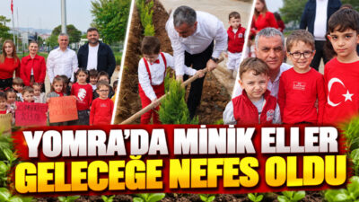 Yomra Belediye Başkanı Mustafa Bıyık, Hürriyet Parkı’nda okul öncesi çocuklarla