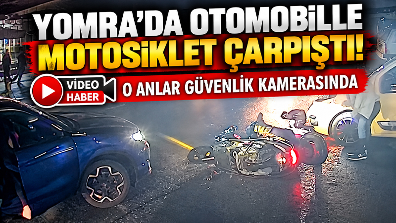 Yomra'da otomobille motosikletin çarpıştığı kazada, motosikletteki iki kişiden biri hafif